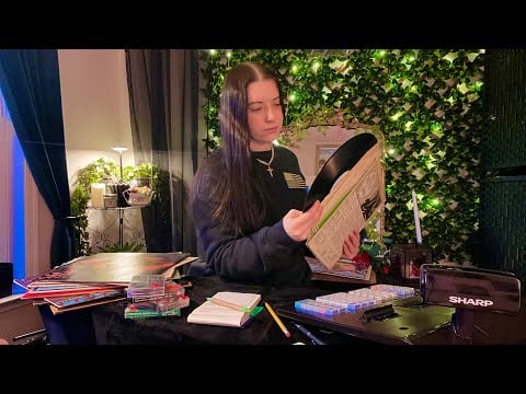ASMR Record Store | Rummaging, Writing, Paper, Fabric, Register Sounds, Soft Spoken