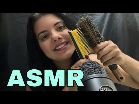 ASMR: Sons de Boca e Tapping em OBJETOS para FINALIZAR o Cabelo