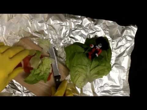 Kitchen Gloves with" Naughty" Harley Quinn Salade  [[ASMR]]