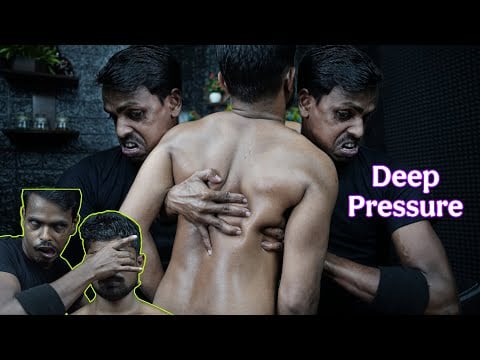 Crunchy & Soothing: Full Body Oil Massage ASMR with Deep Pressure | Body Massage with Deep Pressure