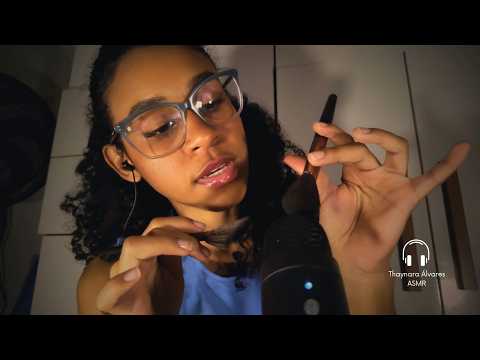 ASMR Semi inaudível Hipnótico 🎨 Pincéis + Sussurros quase Imperceptíveis