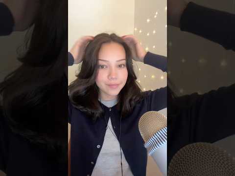 my fav way to style my hair #asmr #hair #fyp