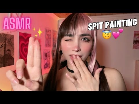 Spit Painting INTENSO 💕 Besos + Sonidos de Babita ASMR ESPAÑOL