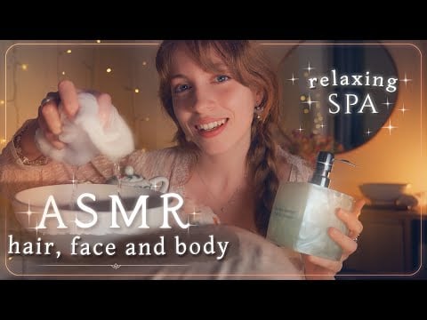 ASMR SPA para DORMIR 🌿 Scalp, Facial & Full Body Massage ✨ 1h de Relajación Profunda