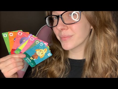 ASMR My Current Animal Crossing Amiibo Card Collection