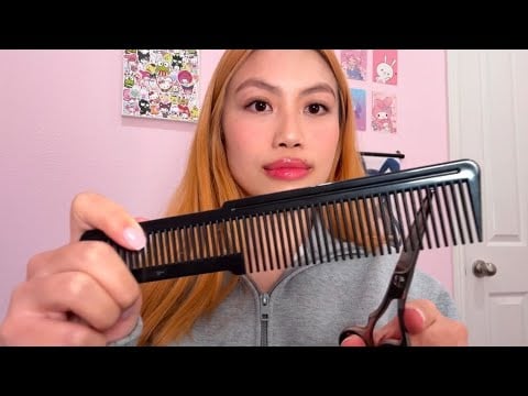 Asmr Giving you a haircut (No talking + realistic sounds)