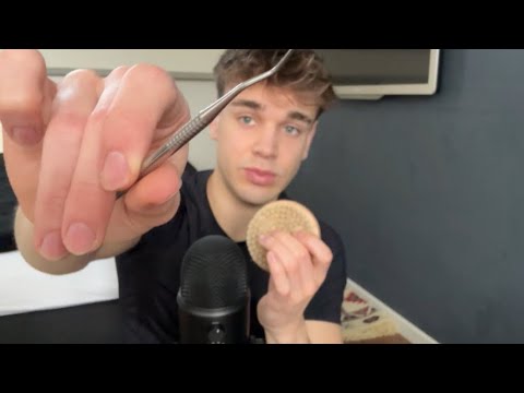 ASMR Trying The Sharp Vs Dull Trend (whispering, brushing)