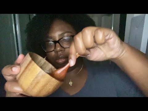 Asmr | Let’s Eat! Feeding You with a Wooden Spoon (mouth sounds, liquid candy, gum chewing) 👩🏾‍🍳