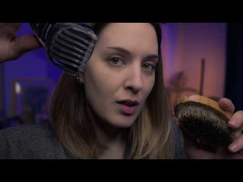 ASMR Barbershop Beard Trim & Beard Shaving Personal Attention
