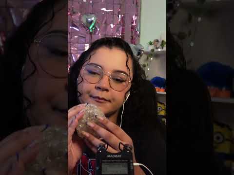 ASMR Tapping e scratching no pote de cristal