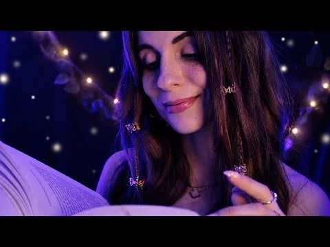 ASMR 🦋 Attentions personnelles avant de dormir ~ Massage crânien/visage, lecture inaudible, ...