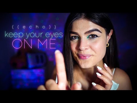 ECHOED ASMR Non chiudere gli occhi e GUARDAMI | Tongue Clicking, Hand Movements, Personal Attention