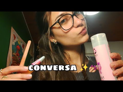 ASMR FAZENDO UNHA E CONVERSANDO 💅🏼✨️