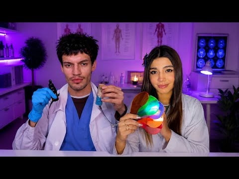 ASMR ESPAÑOL / EXAMEN NERVIOS CRANEALES con @molasmr + TEST MUY RELAJANTE