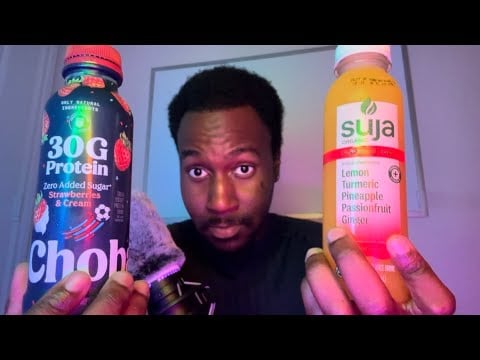 ASMR Drinking Protein Shake AND Cold Pressed Juice