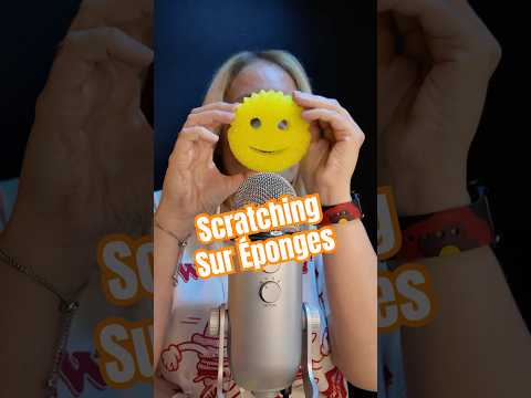 ASMR 🧽 Scratching sur éponges pour plein de frissons #asmrfr #shortsasmr #asmrshorts