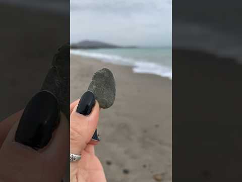 I found a perfect guitar pick pebble on the beach 😇