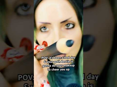 🥀Goth Girl Makeup Roleplay pt10🥀 #asmr #asmrvideos #asmrroleplay #gothgirl #asmrsounds