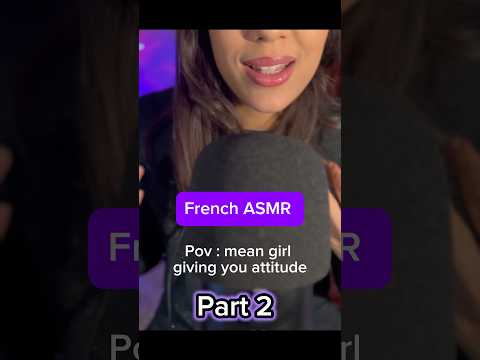 ASMR french - Mean girl at the bus stop - Attitude and Gum Chewing : Part 2 ! #asmr #asmrsleep