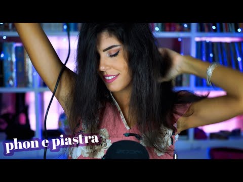 ASMR 💆🏻‍♀️ MI PHONO e PIASTRO i CAPELLI (Whispering)