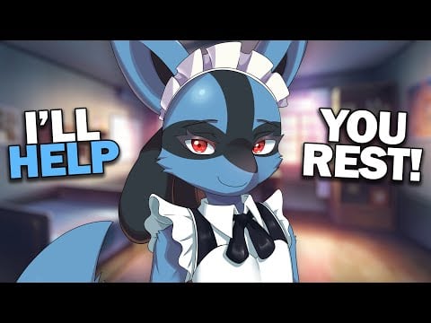 Tsundere Lucario Maid Takes Care of You ASMR 🐾