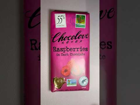 ASMR Tapping On Chocolove - Raspberries In Dark Chocolate (No Talking) #ASMR #Shorts