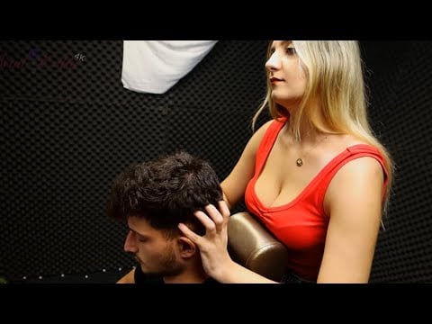 ASMR BARBER | Head & Back Massage Therapy - by Ece | 4K