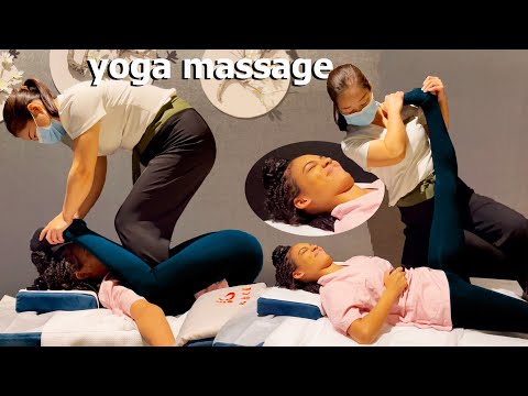 ASMR: I Tried a CRAZY YOGA MASSAGE!