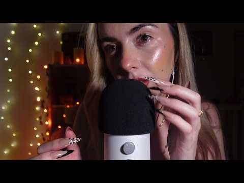 fall asleep in 10 minutes asmr 💗🎧 crispy mic scratching & swirling