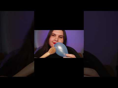 ASMR: Brush on a Blue Balloon | Short Trigger Sounds