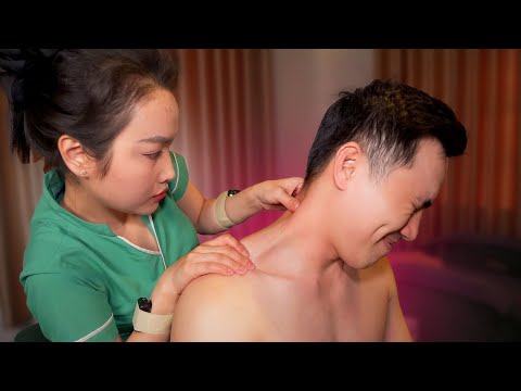 ASMR 🔥 HER SECRET to Intense Vietnamese Back & Foot Massage for STRESS RELIEF!