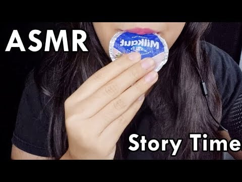 ASMR lamiendo YOGURT + Story time AMOROSO | Video para Florencia Arias ❤️| ASMR en Español