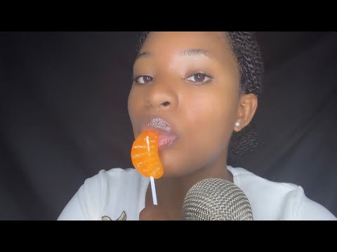 ASMR Lollipop Review (Lollipop sucking & Licking, whispering) 🍭