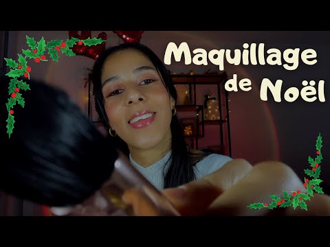 ASMR FR - Maquillage de noël 💄🎄