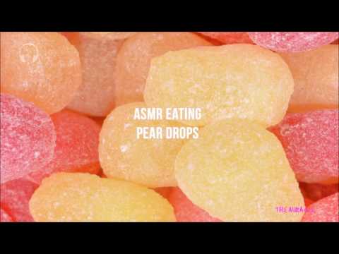 Pear Drops [ASMR] ★ Candy / Sweet Eating ★ [Binaural] [Mouth sounds] [close whispers]