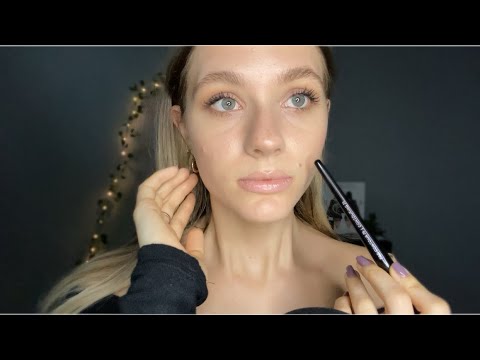 ASMR| Tracing My Face (Close Whisper)