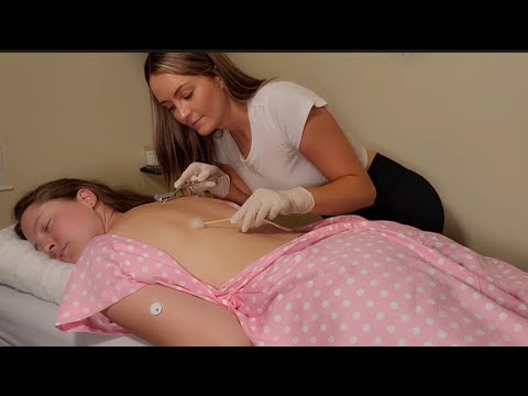 ASMR Detailed Women's Full Body Head To Toe Medical Assessment (Scalp Exam, Abdomen, Feet & Back)