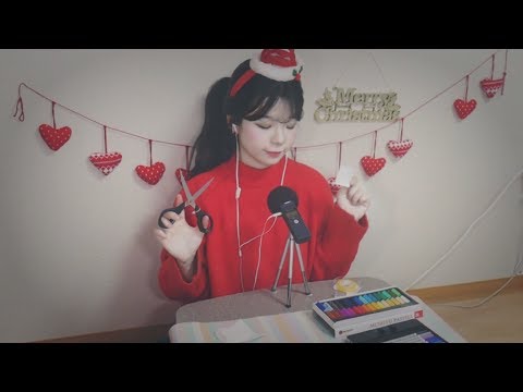 [ENG SUB][한국어 ASMR]크리스마스♡어린이 미술학원 상황극 RP ASMR :: role play│christmas asmr│선생님 롤플레이│어린이/그림 | 子供の美術塾