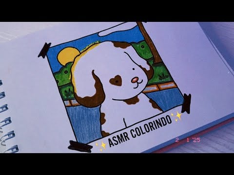 ASMR Colorindo até você dormir 💤 Color with me (Bobbie goods)✨