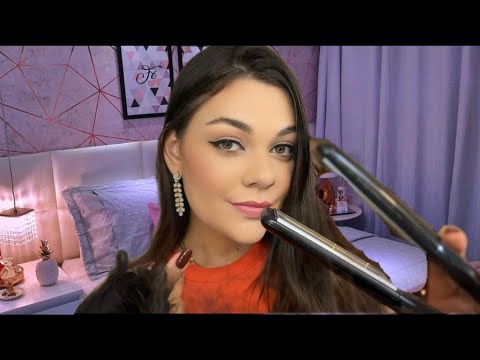 ASMR POV: AQUELA IRMÃ CUIDA DO SEU CABELO (ESCOVA E CHAPINHA)