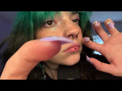 ANTICIPATORY/STUTTERING ASMR REPETITION Breathy Up Close Mouth Sounds, Visualizations 