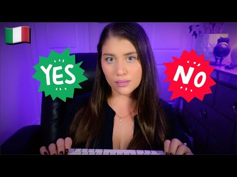 ASMR | Asking You 50 Yes or No Fall Questions 🇮🇹 (Italian Accent)