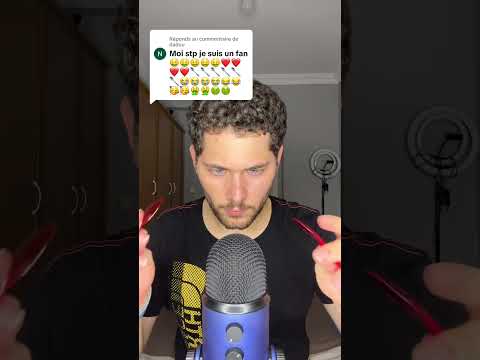 ASMR EMOJI CHALLENGE 🤑❤️🥄😭😂🥳🤮🤢 #asmr #asmrfrançais #emojichallenge #shorts