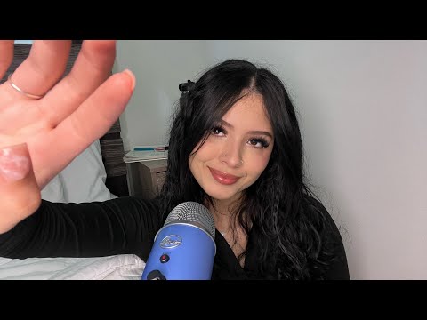 ASMR | tapping your face + layered sounds & semi inaudible whispers 💤