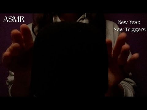 Trying NEW ASMR triggers for the new year (finger flutters, speaking Spanish & sponge scratching)