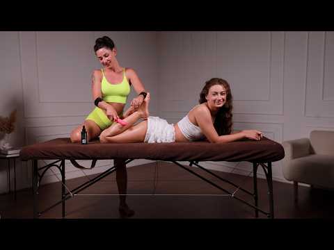 ASMR Foot and Leg Massage with Relaxation Massager for Alina