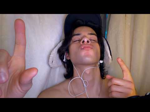 ASMR spit painting on your face with mouth sounds