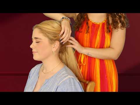 get tingles from this hair play & hair brushing on a real person (soft spoken asmr)