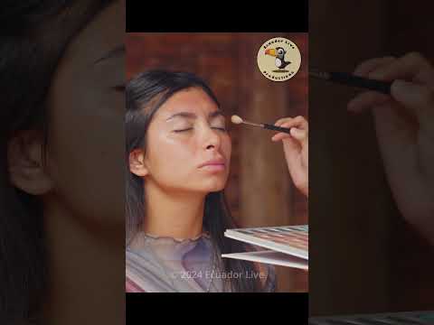 An ASMR makeup tutorial with soft whispering sounds to help you relax #asmr #makeup