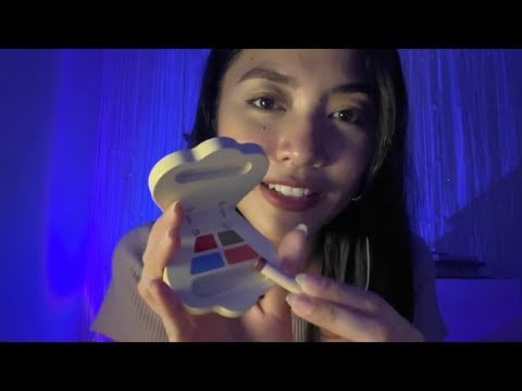 ASMR - Doing your makeup with wooden toy set 💖👧🏼 (Malaysia)